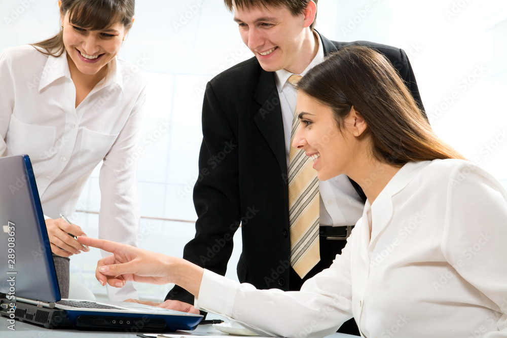 Obraz premium Young businesspeople