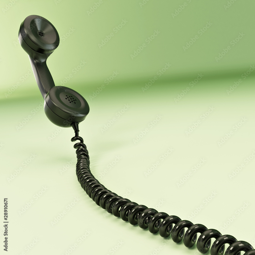 Phone reciever. 3d Phone reciever. 3d