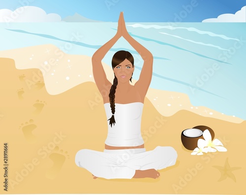 Yoga On The Beach