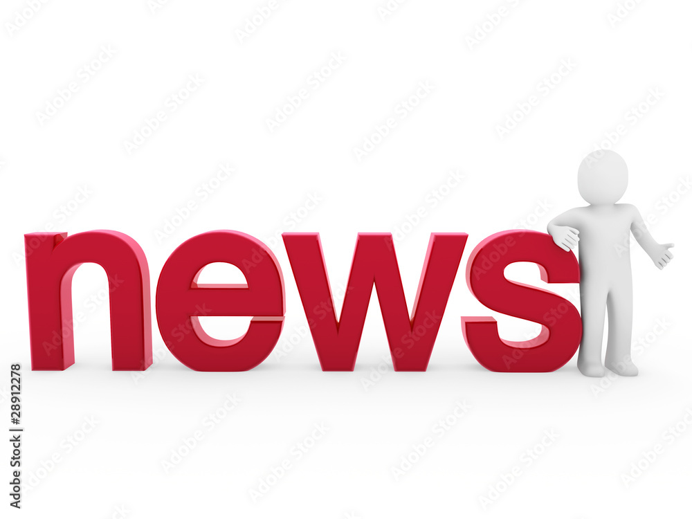 3d human news read red 3d human news read red