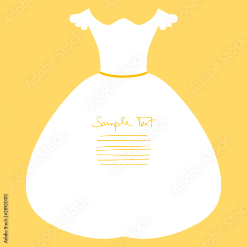 Frame Wedding Dress Gold