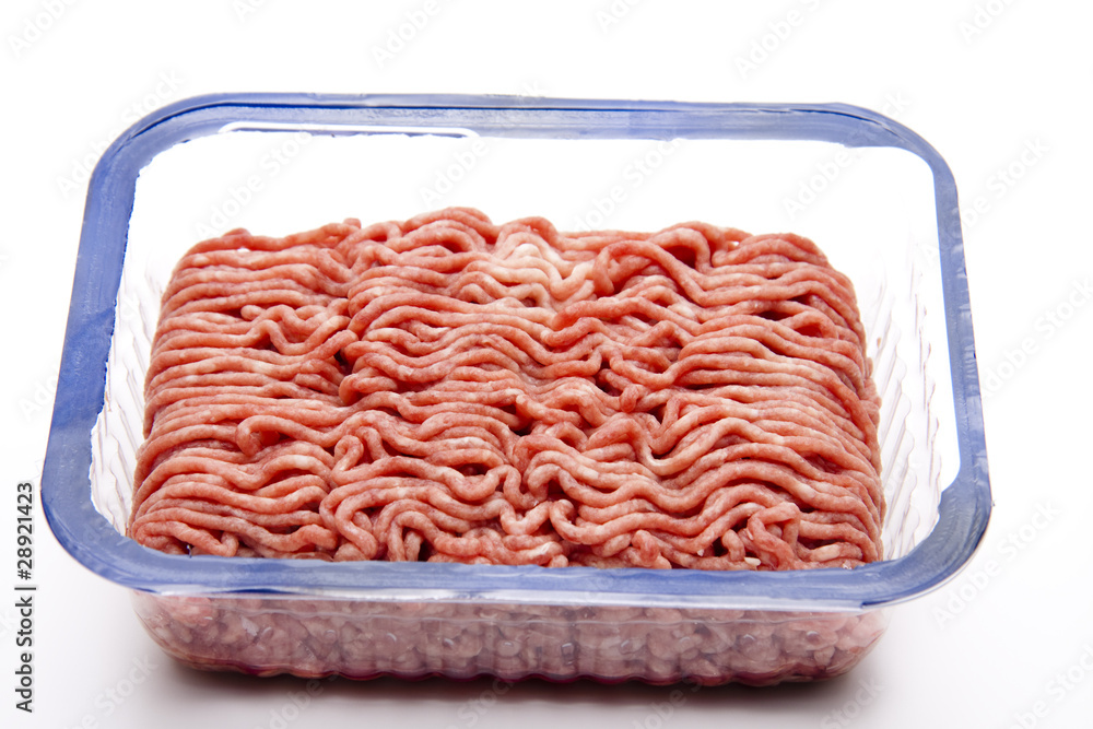 Hackfleisch in der Verpackung Hackfleisch in der Verpackung