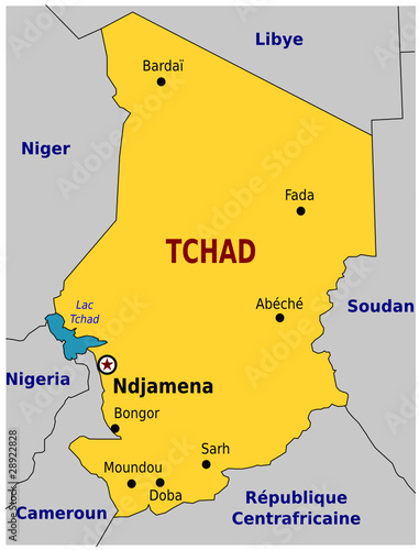 Carte du Tchad