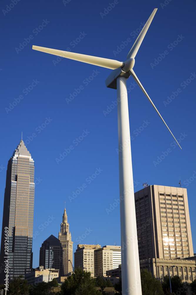 Wind turbine in Cleveland