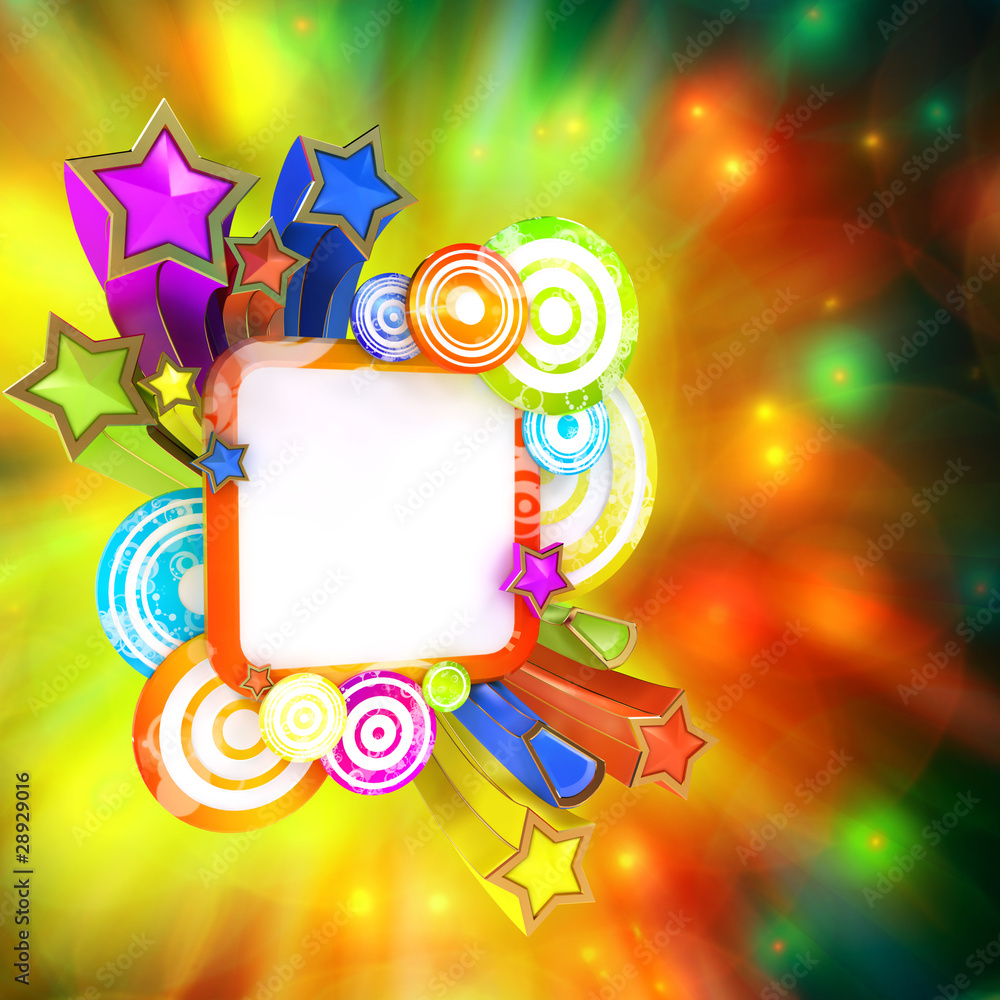 Disco style placard Disco style placard