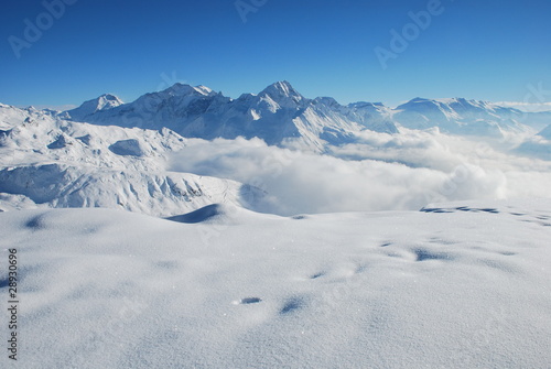 paysage des Alpes, à la Plagne photo