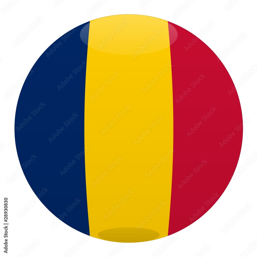 Fototapeta premium boule tchad chad ball drapeau flag