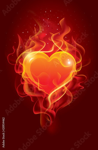 Flaming heart