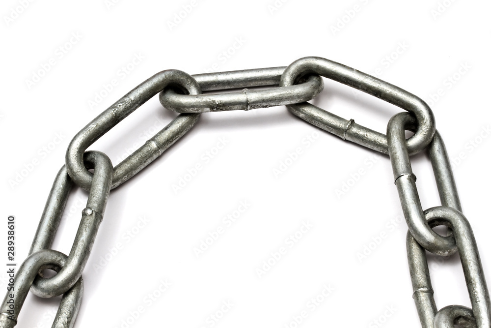 Obraz premium Chains isolated on white