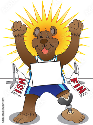 Amputee Track Bear