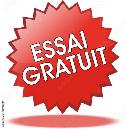 étiquette essai gratuit