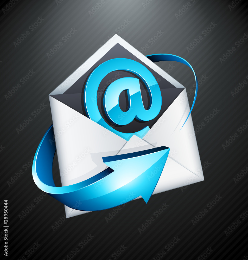 e-mail courrier électronique flèche bleu e-mail courrier électronique flèche bleu
