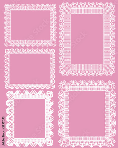 square lace frame