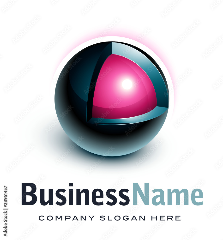 Business logo design 3D