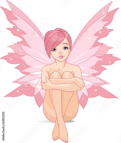Young pink fairy