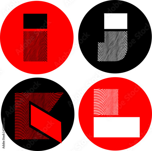 alphabet letters vector