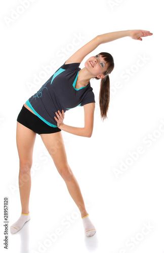 girl in gymnastic poses