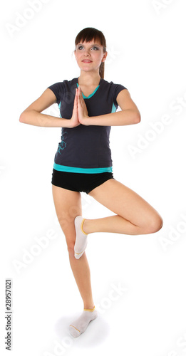 girl in gymnastic poses © AlikeYou