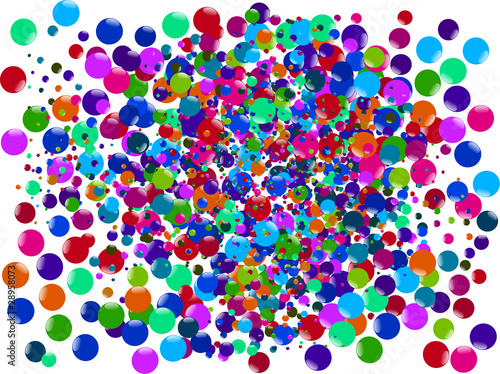 bubbles abstract background - vector