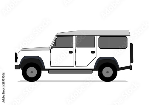 Offroad car vector