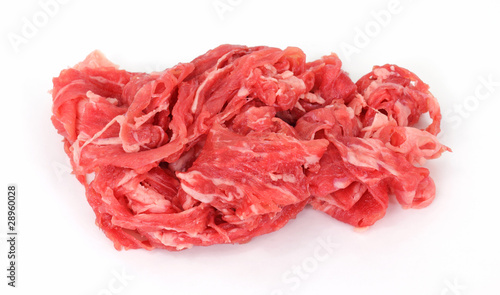Fresh lean shredded beef