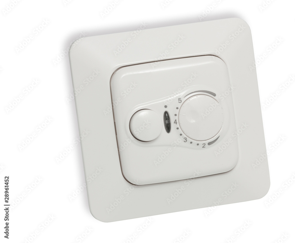 Regulator of temperature with the switch and the indicator Regulator of temperature with the switch and the indicator