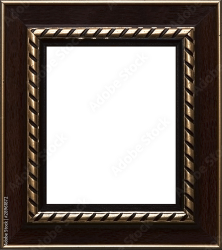 old russian style vintage golden ornament frame
