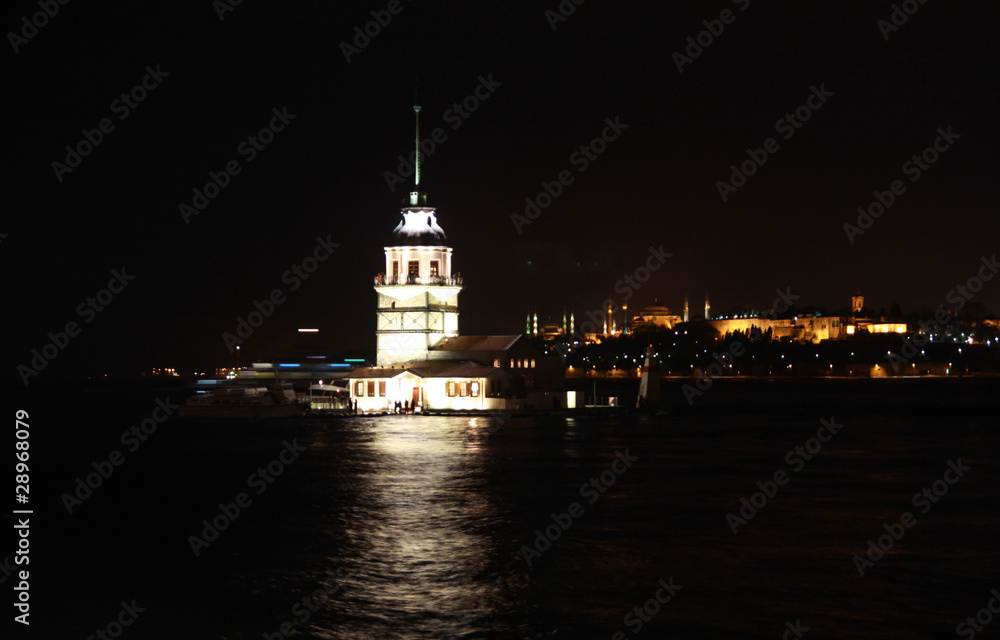 The Maiden's Tower in Istanbul. The Maiden's Tower in Istanbul.