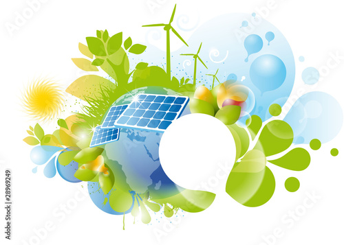 green world vector background