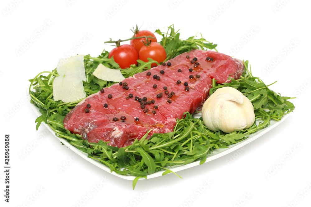 raw meat, beef entrecote prepared for barbecue raw meat, beef entrecote prepared for barbecue