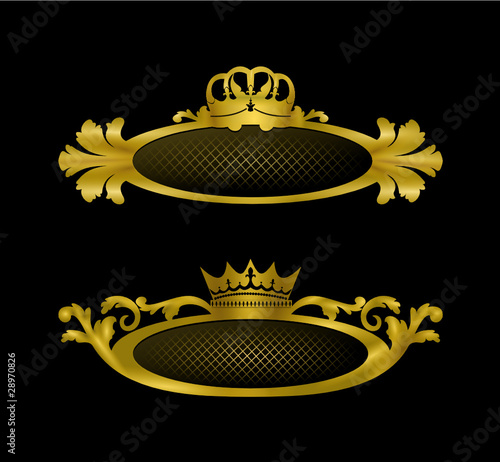 diadème reine et roi design or