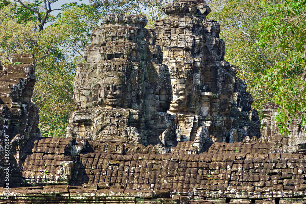 Fototapeta premium Bayon tower, Cambodia
