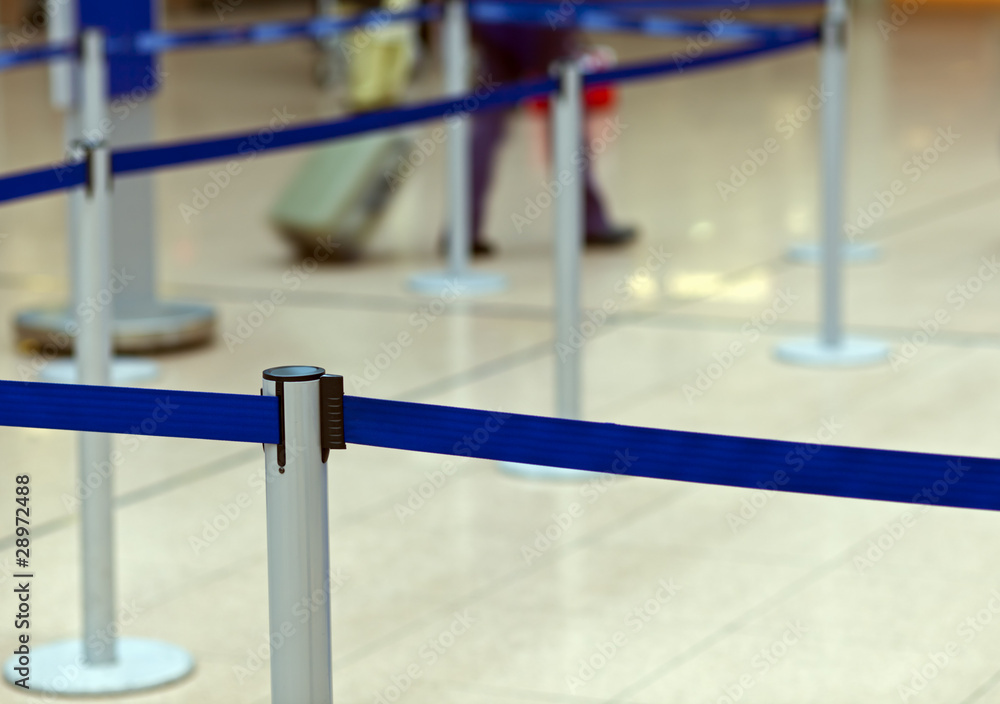 Obraz premium Flughafen-Absperrung