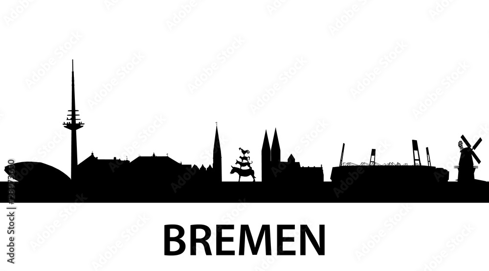 Skyline Bremen - obrazy, fototapety, plakaty 