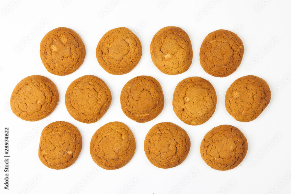 cookie on white cookie on white