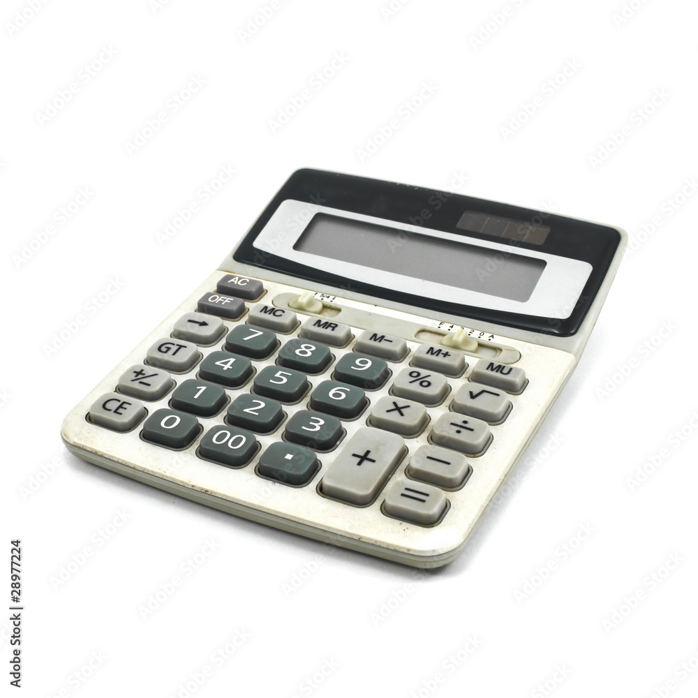 calculator isolate on White Background calculator isolate on White Background