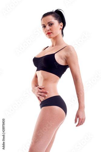 healthy woman in underwear