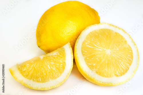 fresh lemons isolated