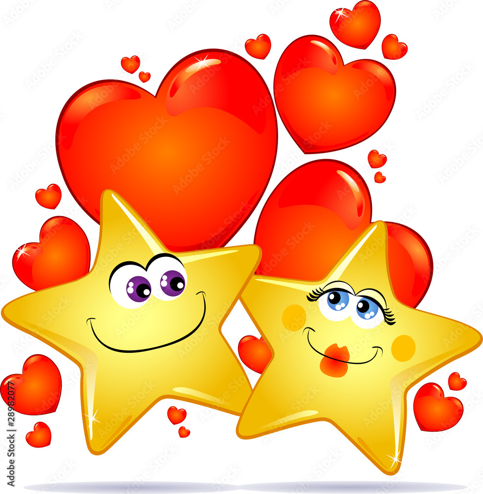 Fototapeta premium Stelle innamorate