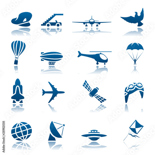 Aircraft icon set