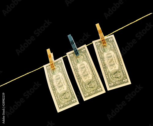 Dollars on the wire photo