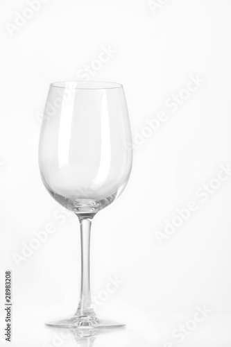 Empty whine glass