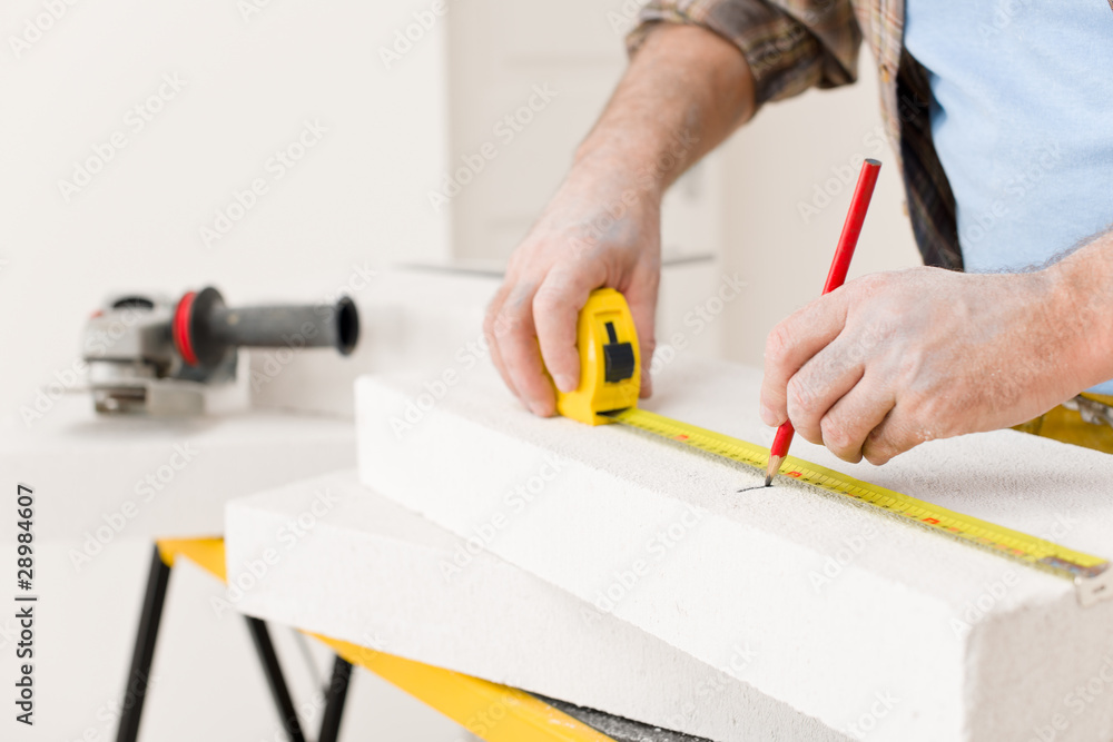 Home improvement - handyman measure porous brick Home improvement - handyman measure porous brick