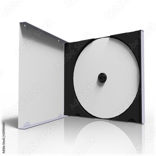 cd-rom blanc dans sa boîte