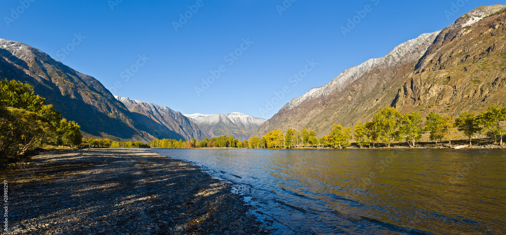 Fototapeta premium The mountain river