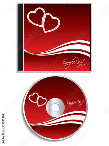 Valentine day cd cover design
