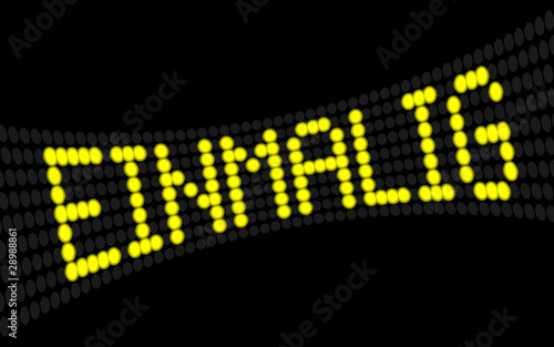 led laufschrift einmalig I