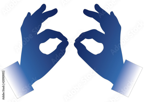 Hand Symbol Zeichen ausgezeichnet