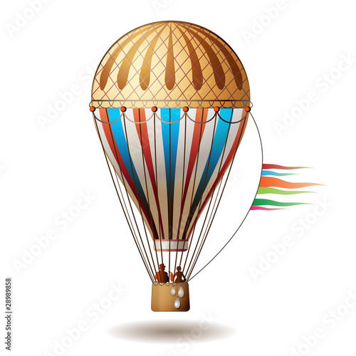 Colorful hot air balloon