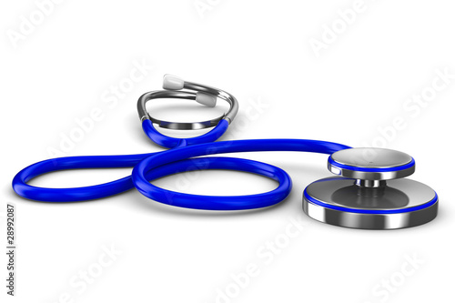 Stethoscope on a white back...